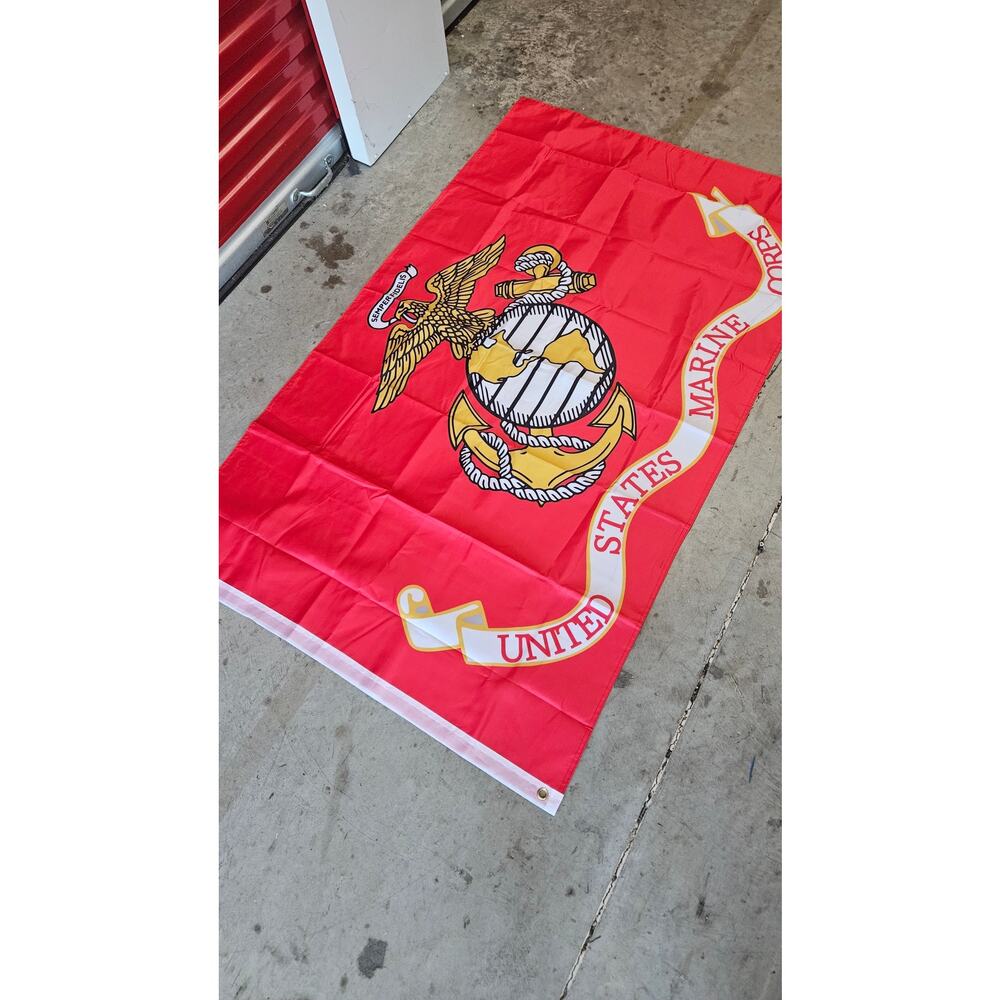 Marine Corps Military Flag 3x5 Outdoor- Double Sided